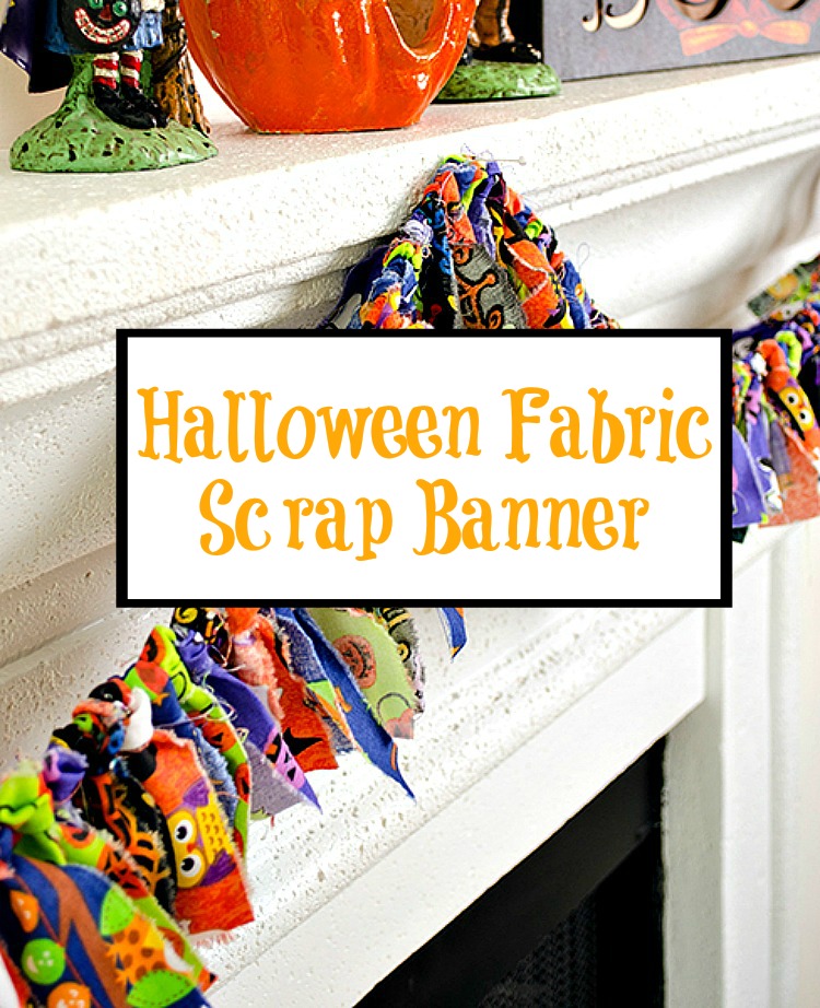 Halloween Fabric Scrap Banner